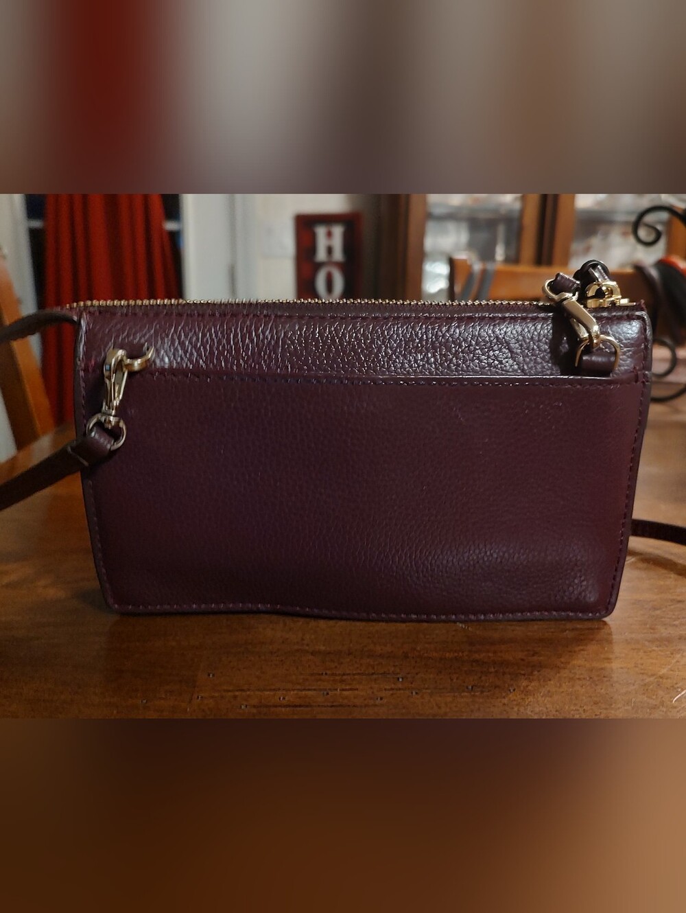 kate spade Pebbled Leather Crossbody in Burgundy - Picture 5 of 16